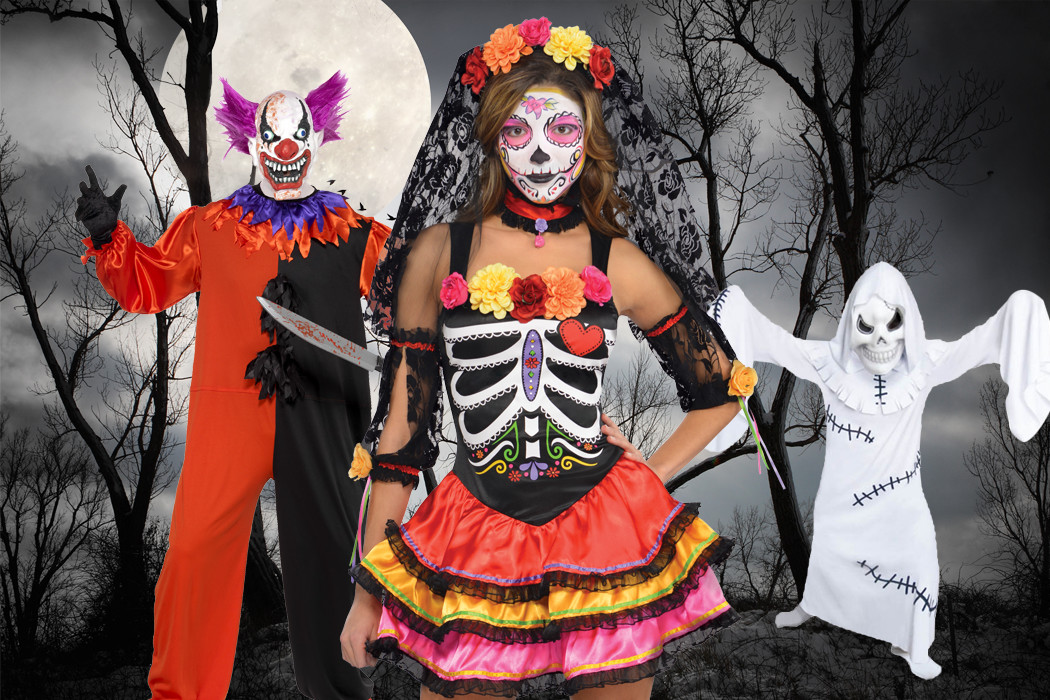 trang phục lễ hội và mặt nạ Halloween