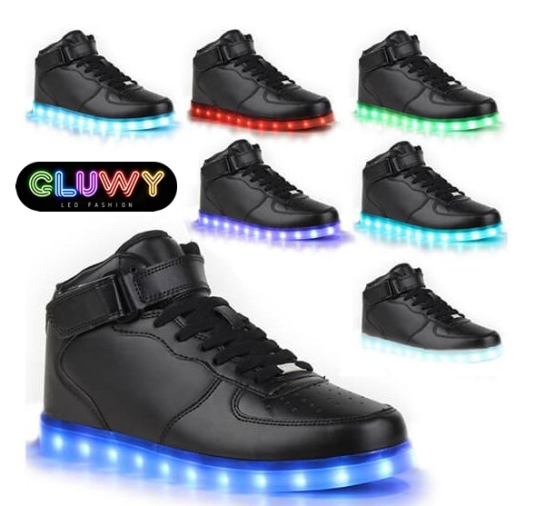 Đèn LED chiếu sáng giày thể thao màu đen