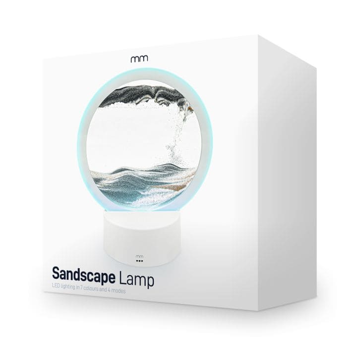 Đèn cát nghệ thuật - đèn bàn cát thời gian- Đèn nền LED màu RGB