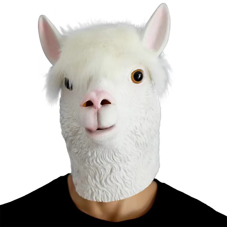 mặt nạ alpaca mặt nạ silicone đầu