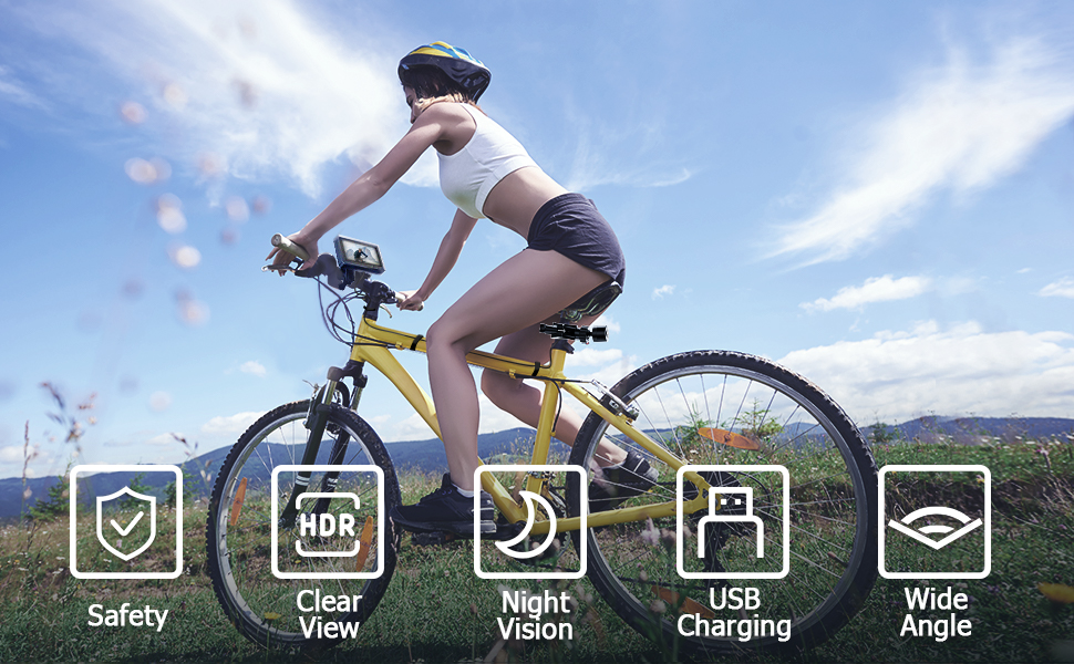 camera xe đạp đạp xe đạp cho an toàn