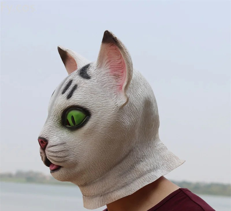 Mặt nạ silicon đội đầu mèo