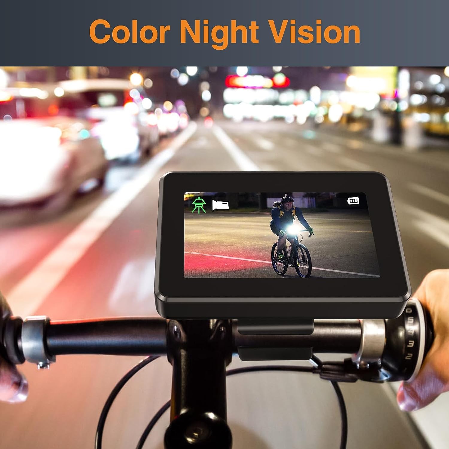 Bộ màn hình xe đạp có camera nhìn đêm