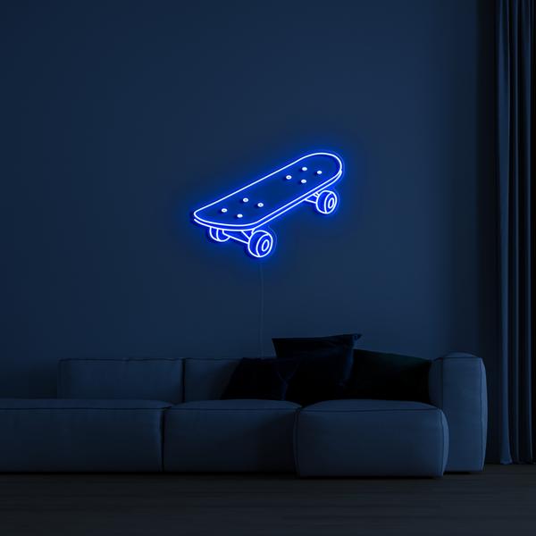 Bảng hiệu đèn neon LED phát sáng 3D trên tường - Ván trượt