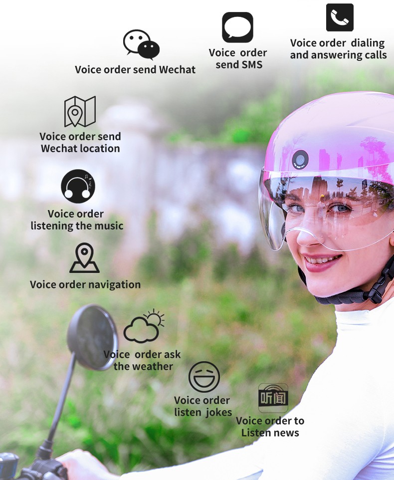 mũ bảo hiểm xe đạp thông minh trợ lý giọng nói AI