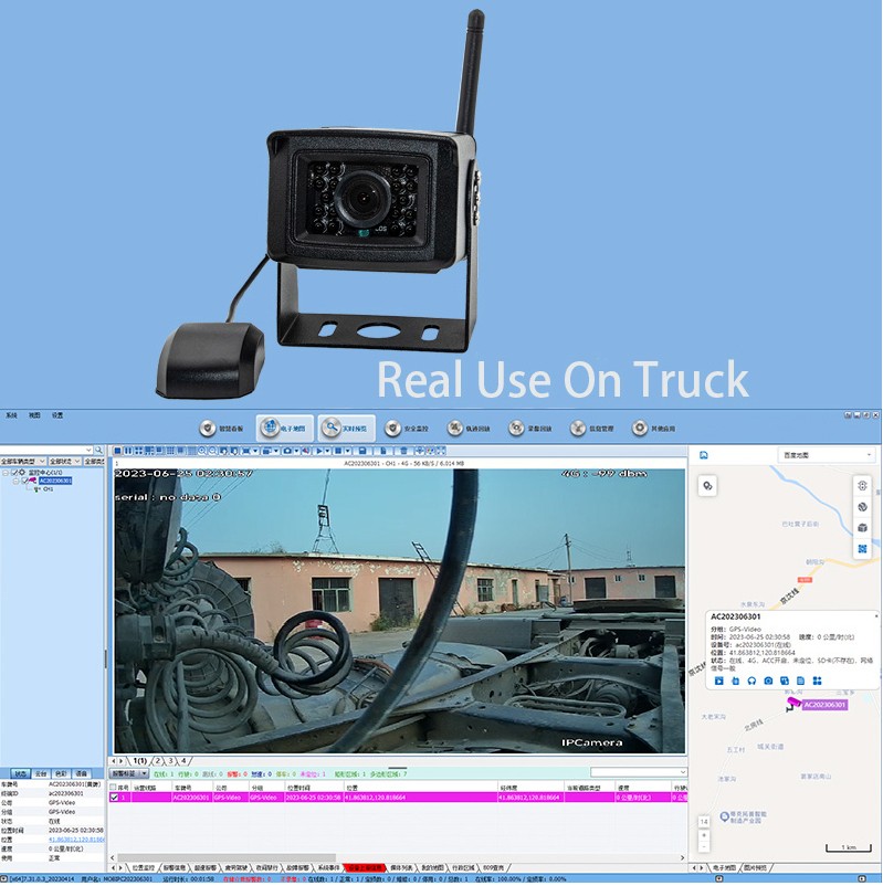 Camera 4G cho sim qua Internet theo dõi xe ô tô tải