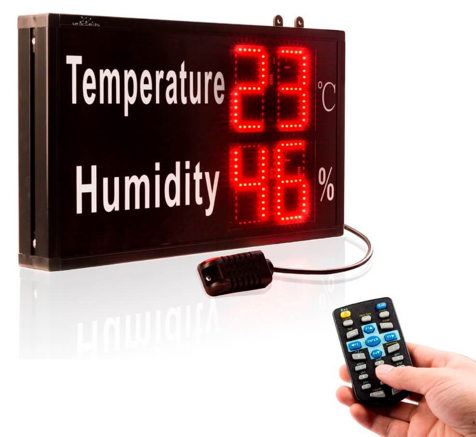 Bảng điều khiển băng với đồng hồ đo nhiệt độ và độ ẩm