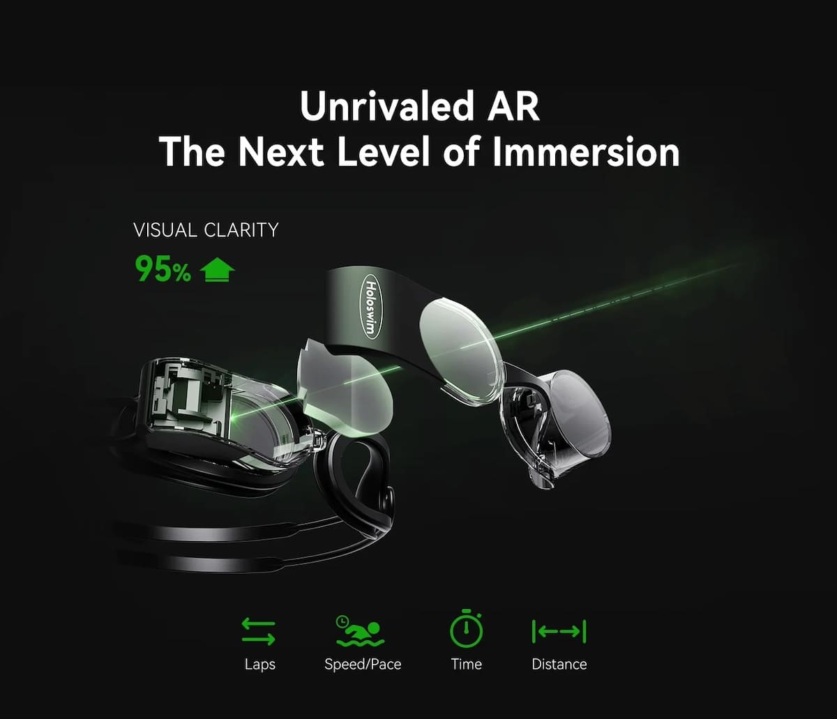 Kính bơi VR thông minh có màn hình