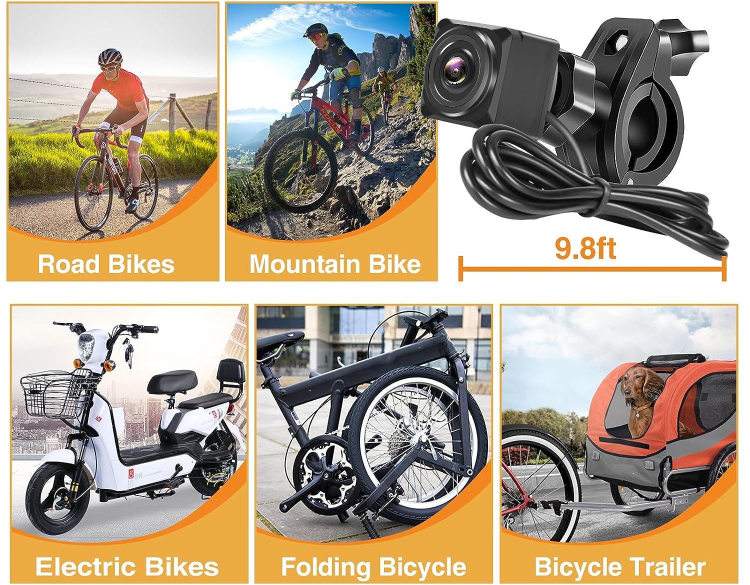 camera cho xe đạp sử dụng rộng rãi