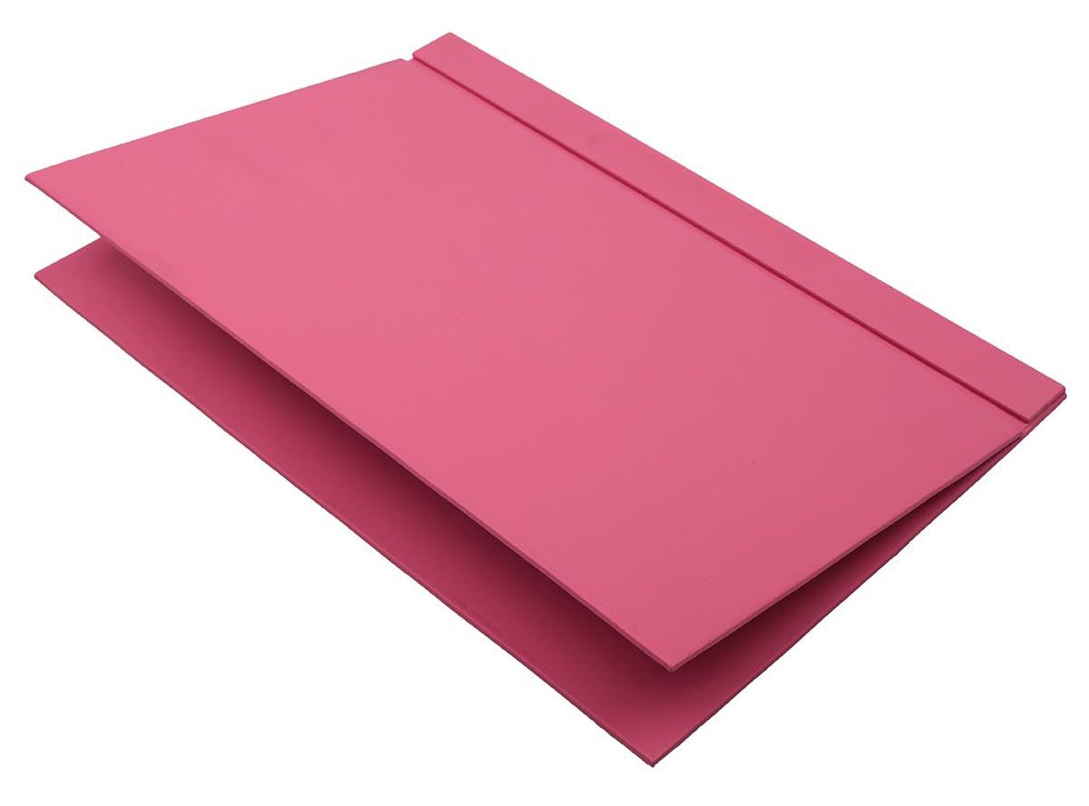 bàn màu hồng để tài liệu cho văn phòng