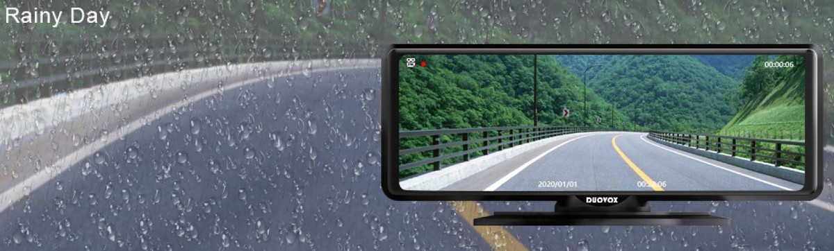 camera ô tô tốt nhất với tầm nhìn ban đêm duovox v9 - rain