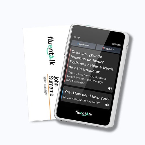 Fluentalk T1 mini - Kích thước thẻ Visa với màn hình 2,8" HD