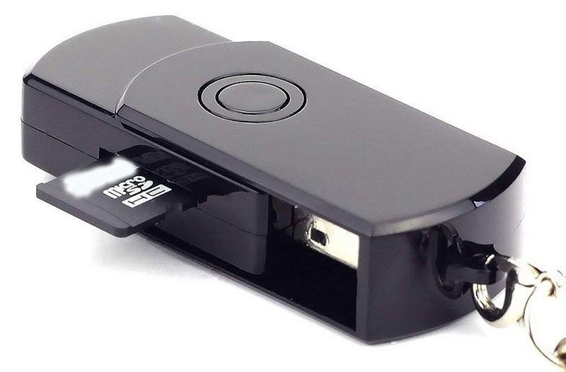 Máy ảnh khóa gián điệp ẩn USB với hỗ trợ thẻ SD / TF lên đến 32 GB