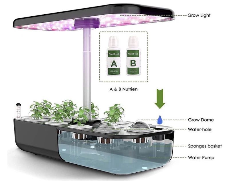 Đèn LED GROW (thủy canh) dùng để trồng cây - Bộ 12 viên