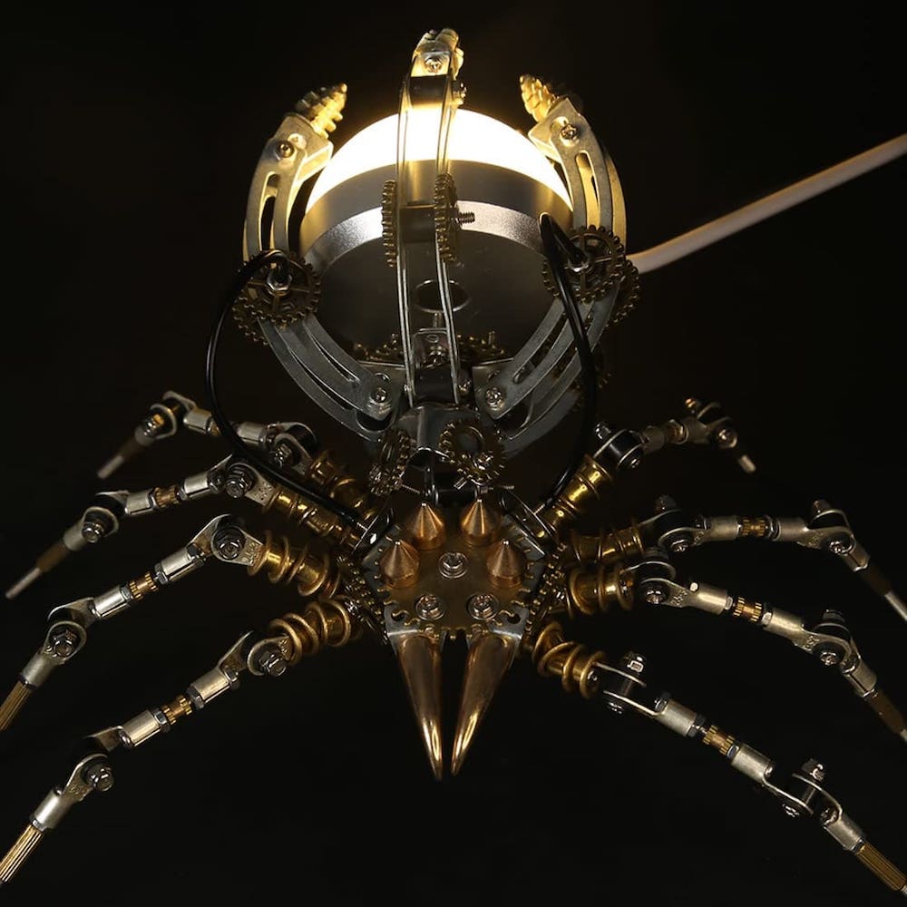 Mô hình 3D của câu đố kim loại con nhện