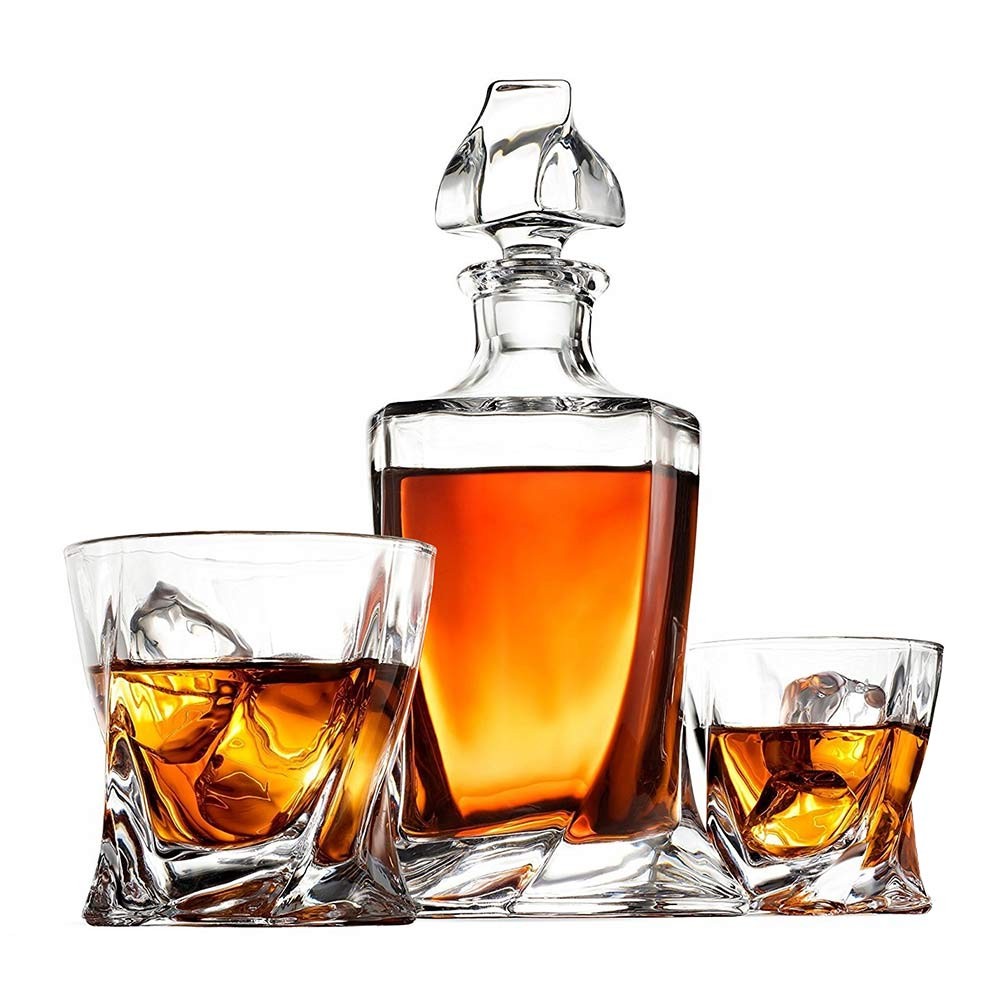 bộ đồ uống sang trọng whisky rum bourbon scotch