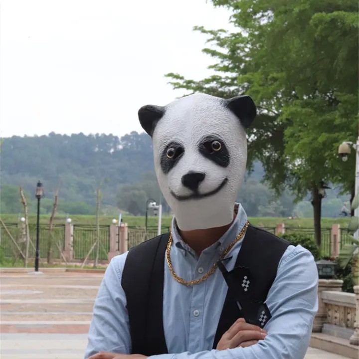 Mặt nạ silicon Panda cho mặt và đầu