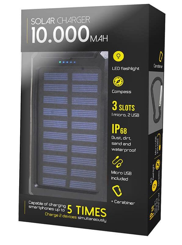 sạc năng lượng mặt trời di động 10000 mah điện thoại di động