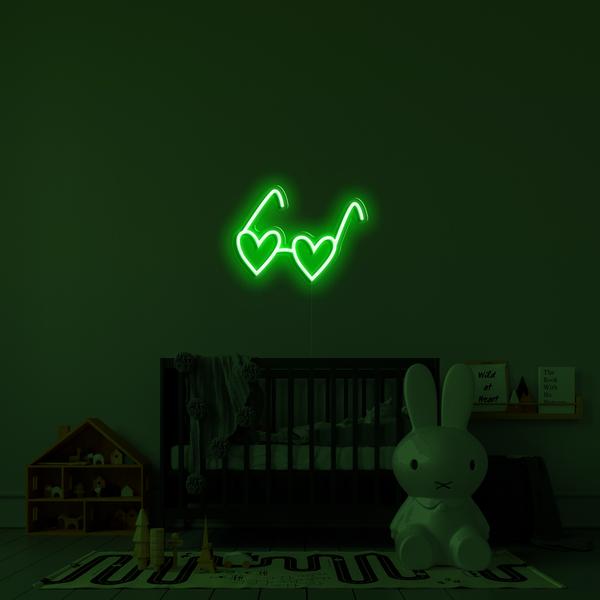 Chữ khắc 3D trên tường - Kính LED Heart, kích thước 50 cm