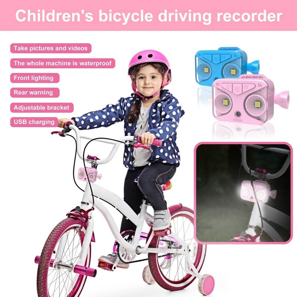 Camera xe đạp trẻ em có đèn xe đạp