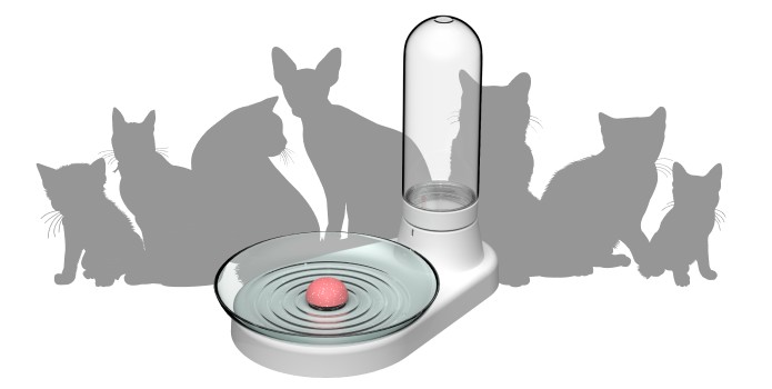 bồn nước cho mèo - khay tự động