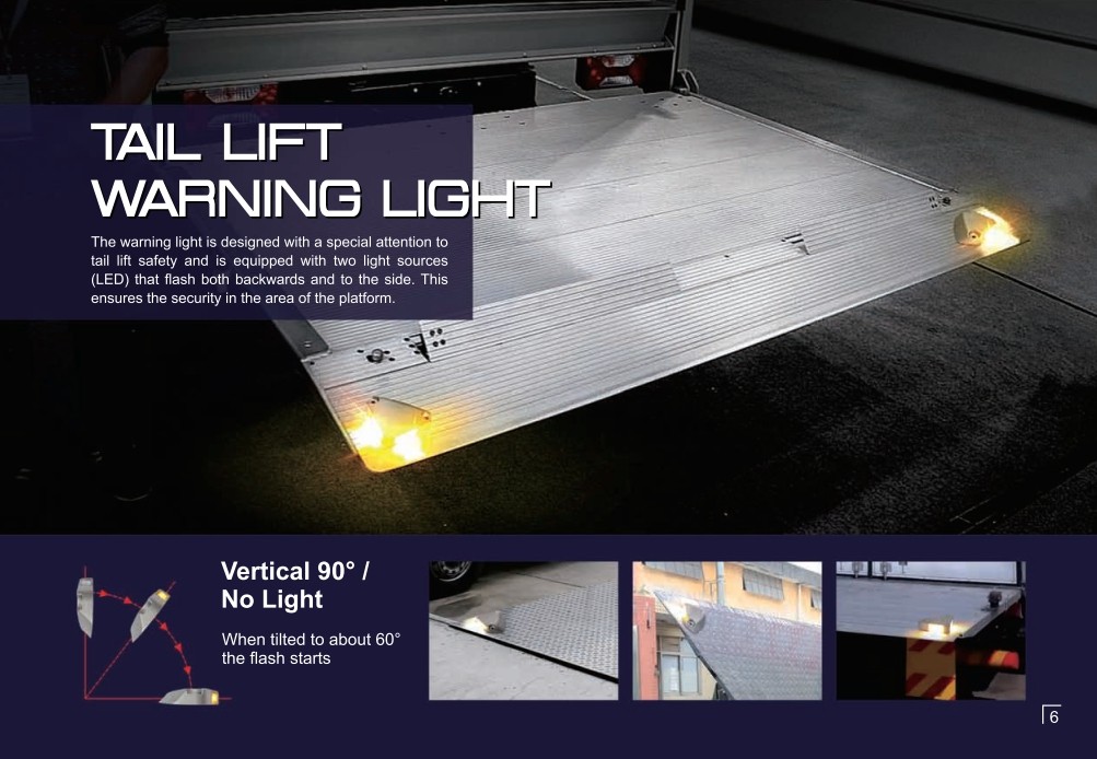 Đèn LED báo hiệu Đèn nâng đuôi LED cho bệ xe - van, xe tải