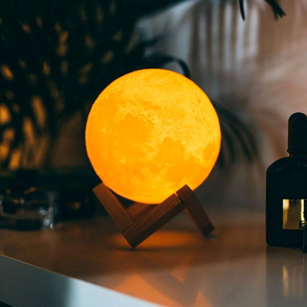 Mặt trăng 3D - đèn cảm ứng cho phòng ngủ